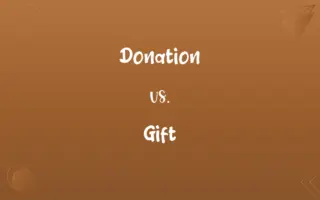 Donation vs. Gift