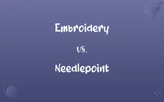 Embroidery vs. Needlepoint