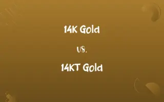 14K Gold vs. 14KT Gold