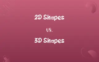 2D Shapes vs. 3D Shapes