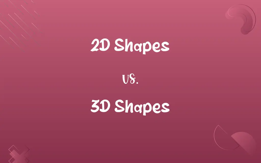 2D Shapes vs. 3D Shapes