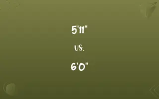 5'11" vs. 6'0"