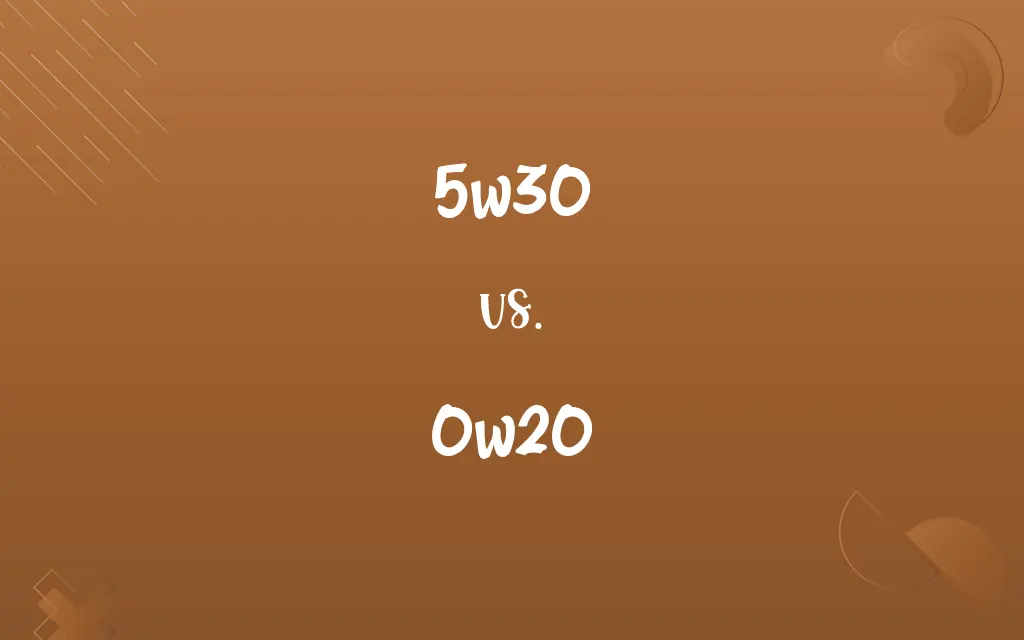 5w30 vs. 0w20