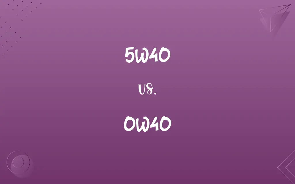 5W40 vs. 0W40