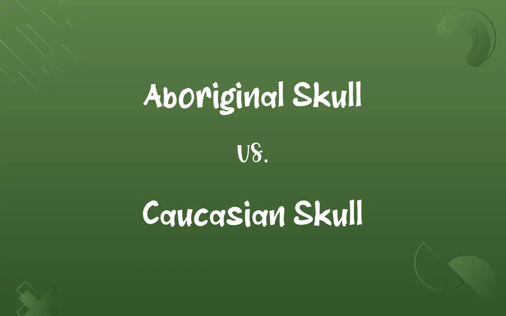 Aboriginal Skull vs. Caucasian Skull