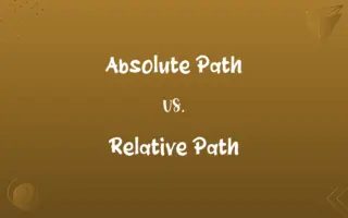 Absolute Path vs. Relative Path