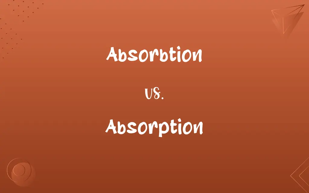 Absorbtion vs. Absorption