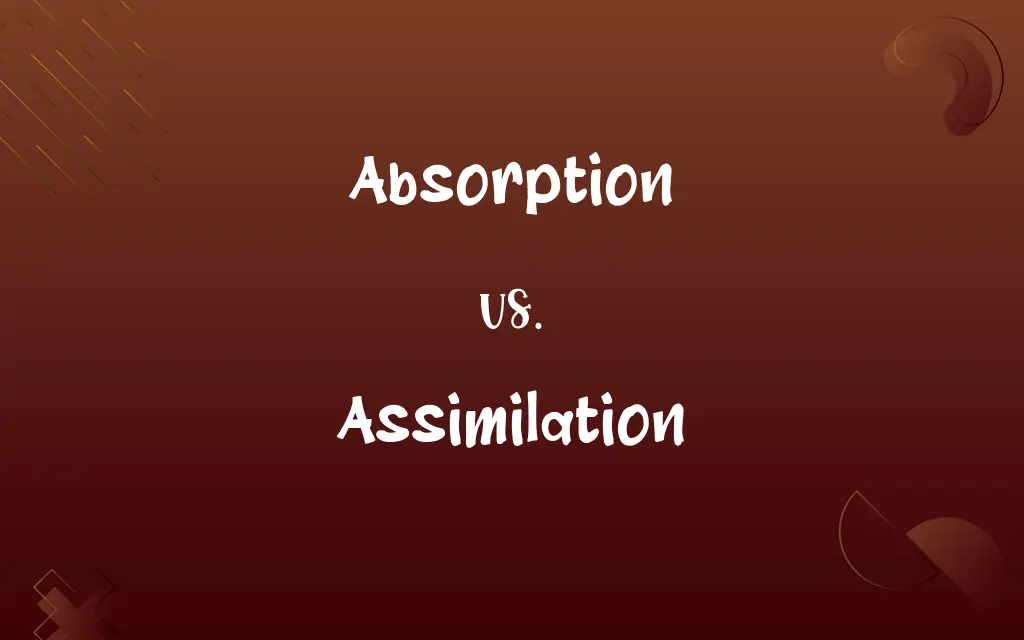 Absorption vs. Assimilation