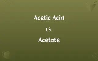 Acetic Acid vs. Acetate