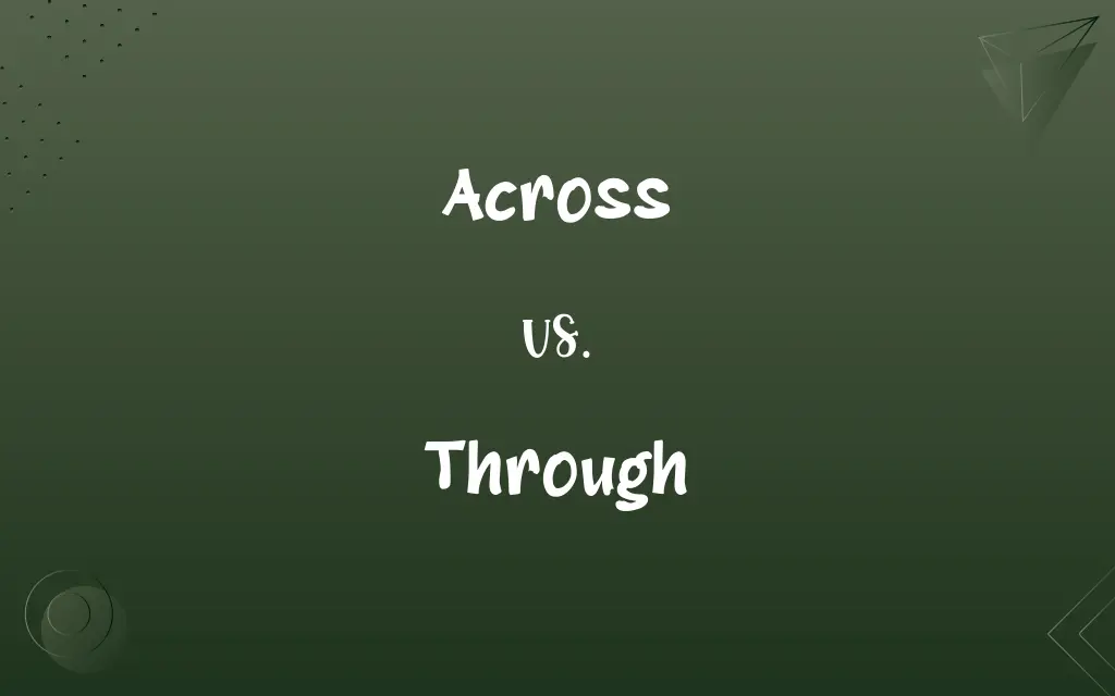 Across vs. Through