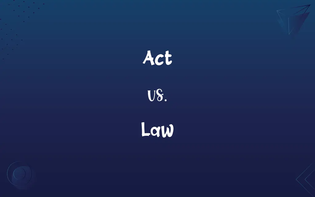 Act vs. Law