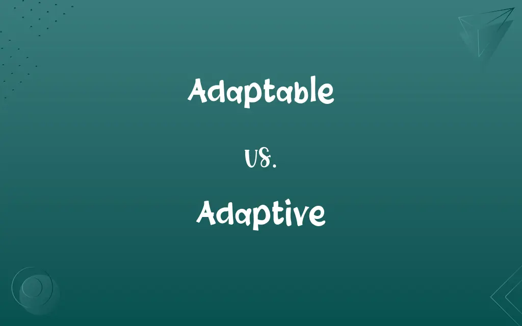 Adaptable vs. Adaptive