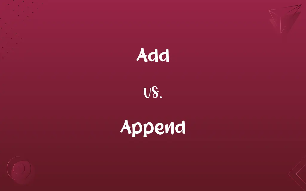 Add vs. Append