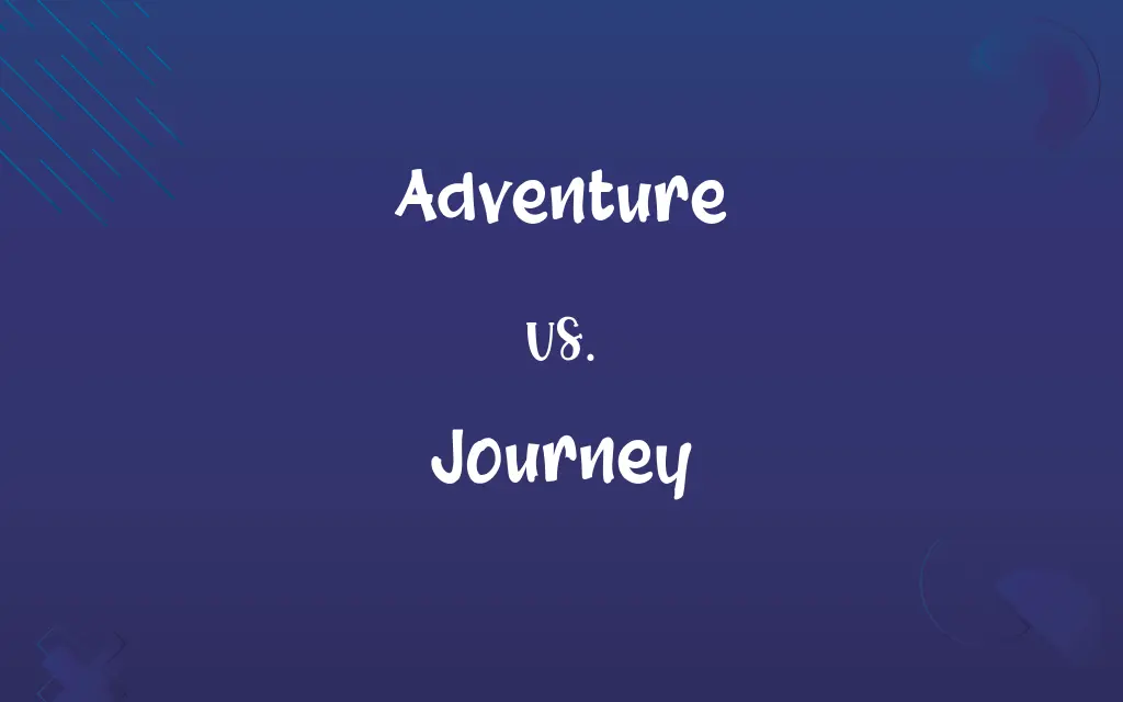 difference between journey quest and adventure