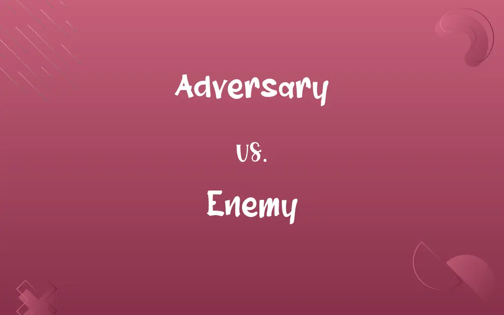 Adversary vs. Enemy