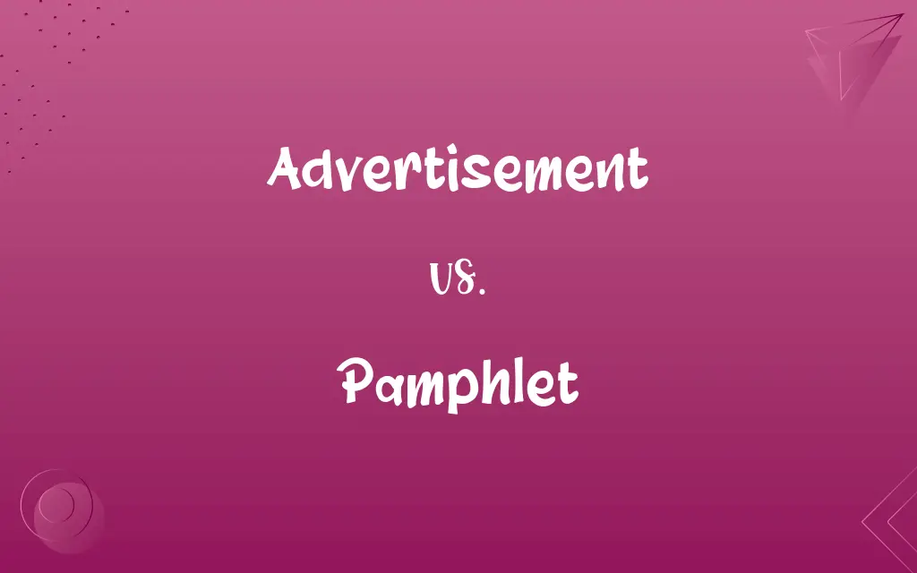 Advertisement vs. Pamphlet