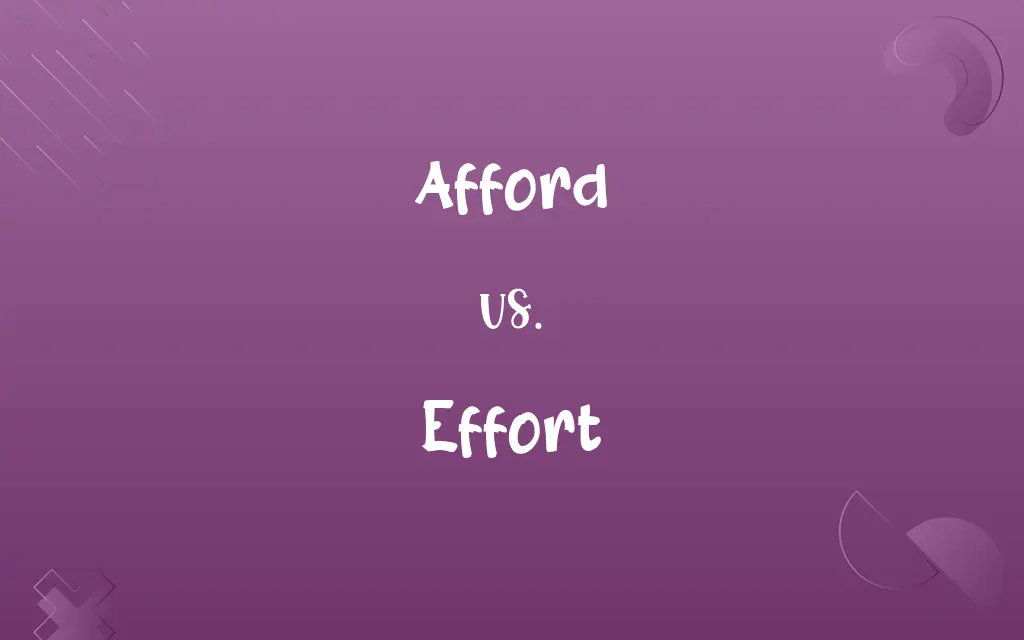 Afford vs. Effort