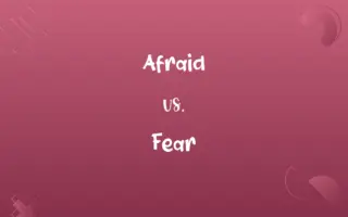 Afraid vs. Fear