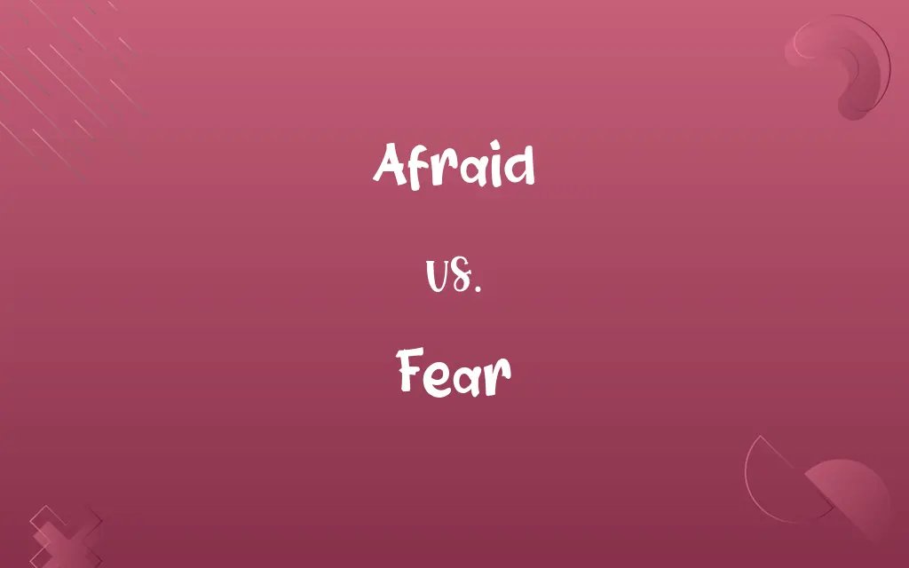 Afraid vs. Fear