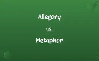 Allegory vs. Metaphor