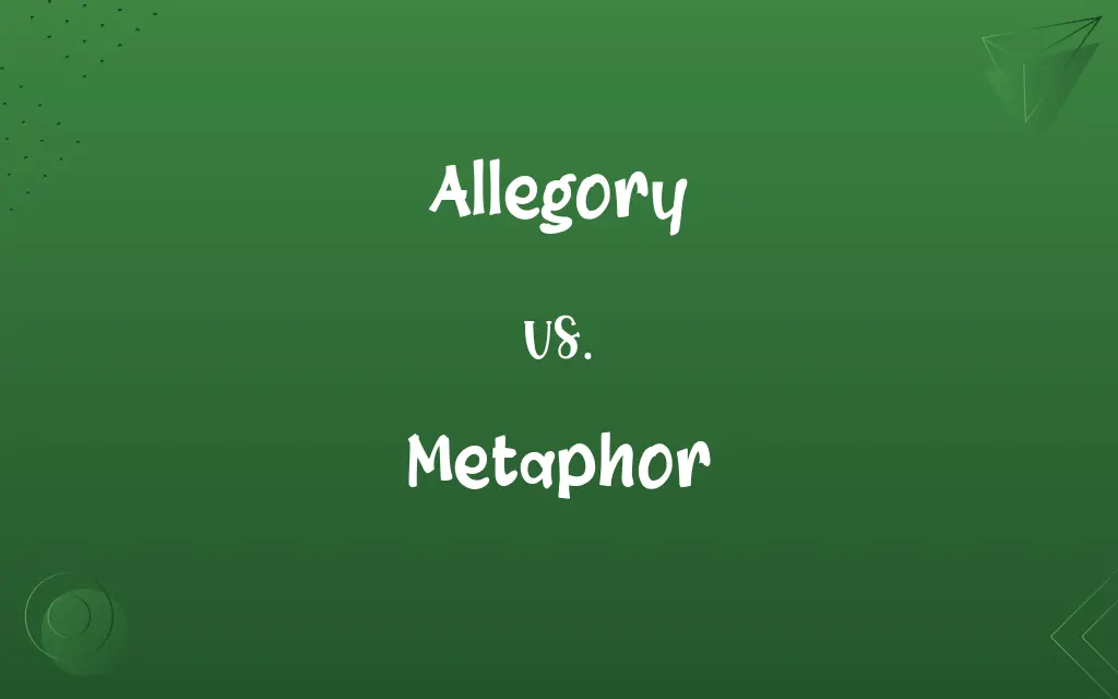 Allegory vs. Metaphor