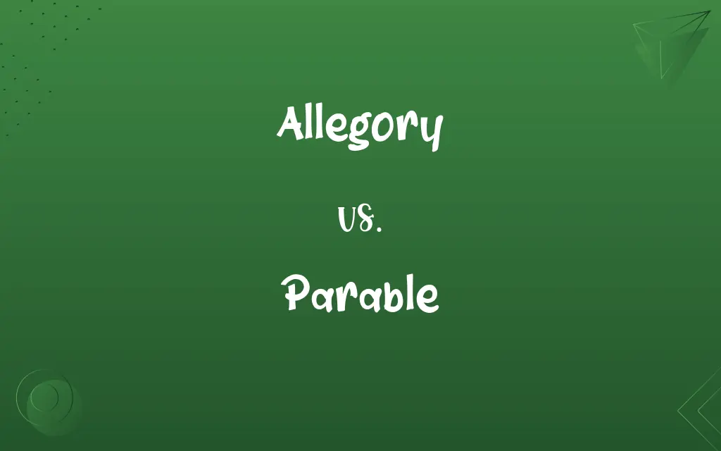 Allegory vs. Parable