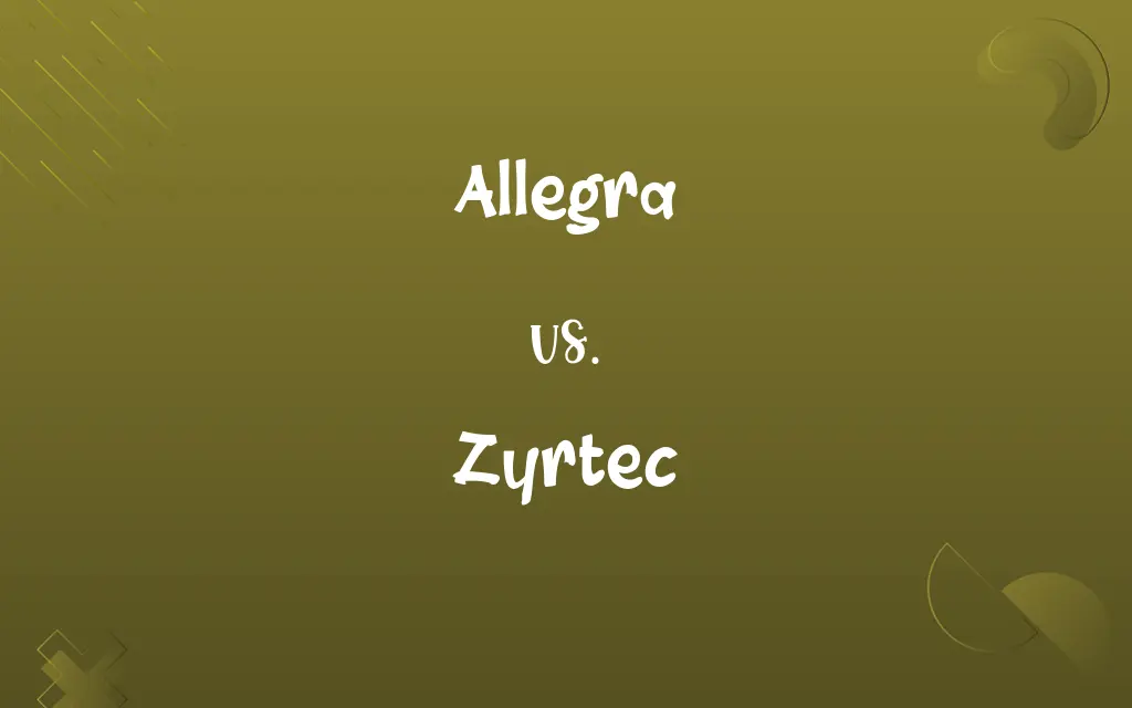 Allegra vs. Zyrtec