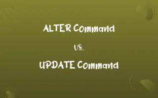 ALTER Command vs. UPDATE Command