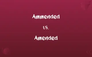 Ammended vs. Amended