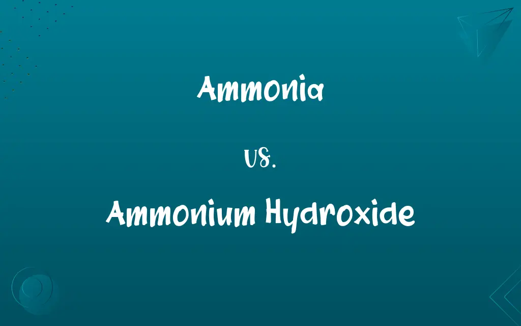 Ammonia vs. Ammonium Hydroxide