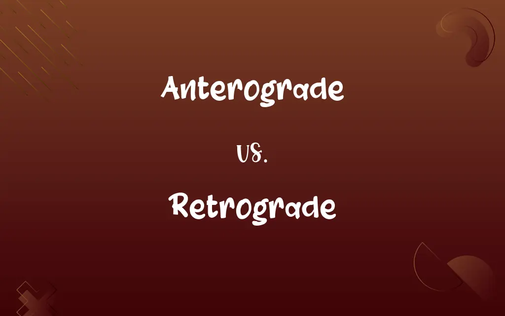 Anterograde vs. Retrograde