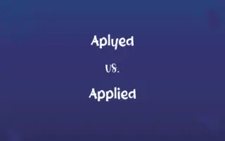 Aplyed vs. Applied