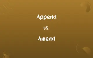 Append vs. Amend