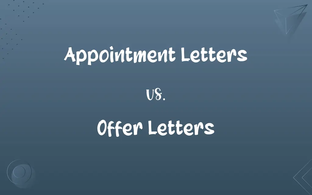 Appointment Letters vs. Offer Letters