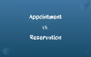 Appointment vs. Reservation