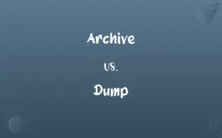 Archive vs. Dump