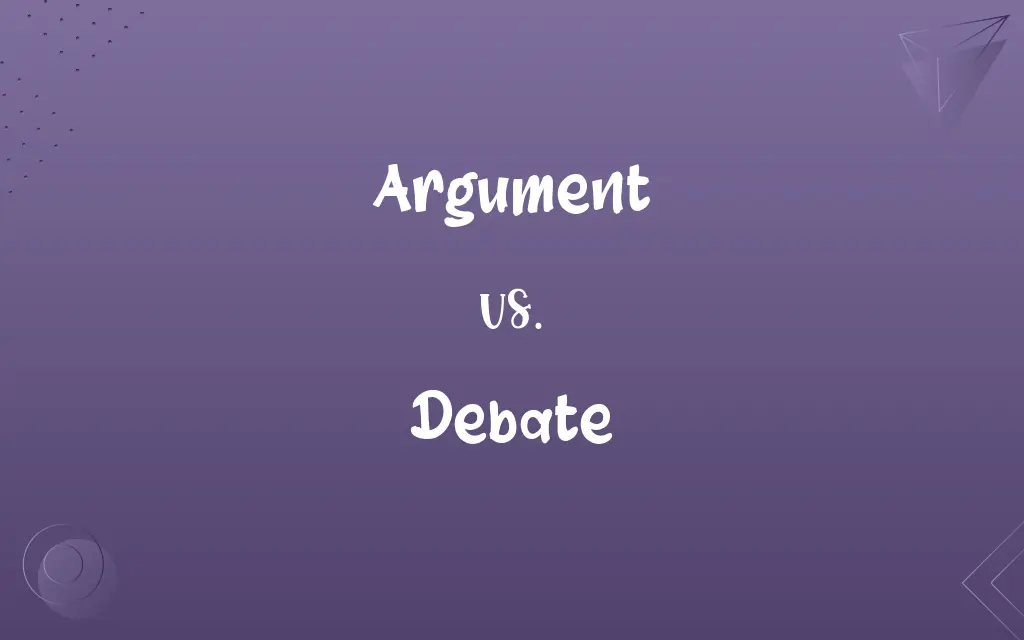 Argument vs. Debate