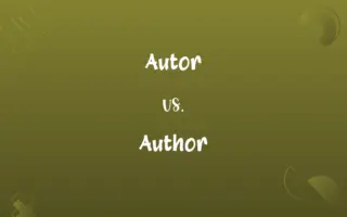Autor vs. Author
