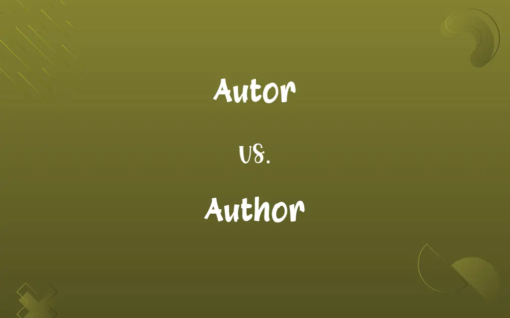 Autor vs. Author