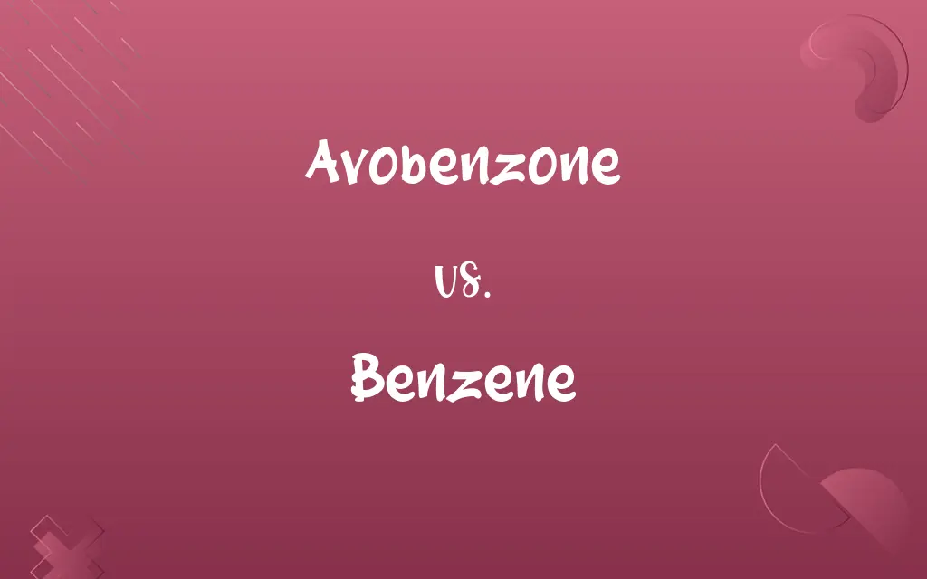 Avobenzone vs. Benzene