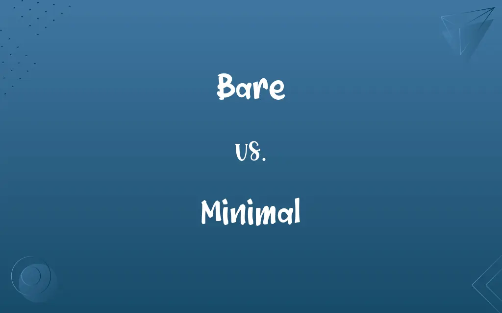 Bare vs. Minimal