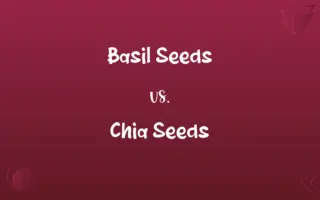 Basil Seeds vs. Chia Seeds