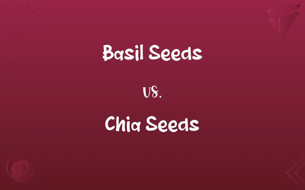 Basil Seeds vs. Chia Seeds