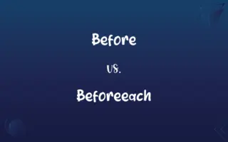 Before vs. Beforeeach