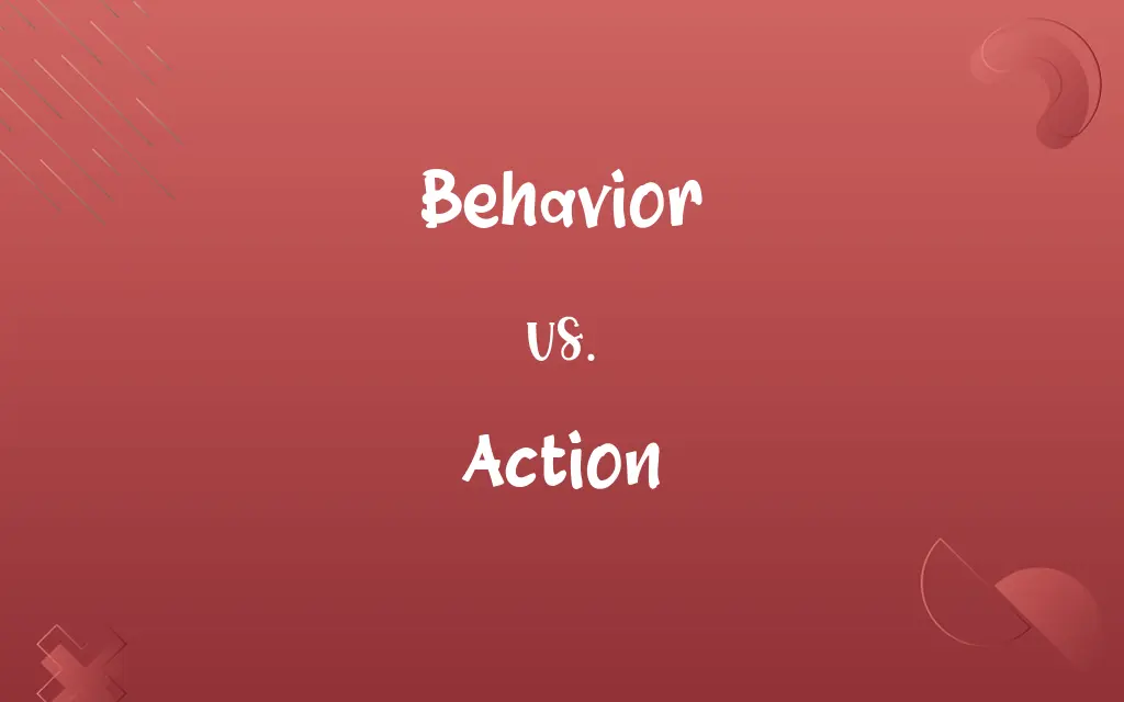 Behavior vs. Action