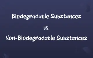 Biodegradable Substances vs. Non-Biodegradable Substances