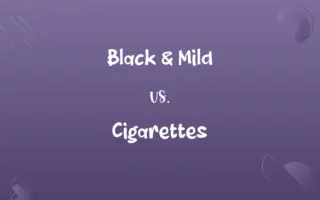 Black & Mild vs. Cigarettes