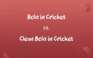 Bold in Cricket vs. Clean Bold in Cricket