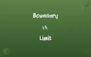 Boundary vs. Limit