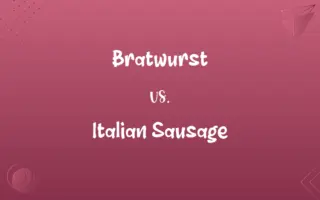 Bratwurst vs. Italian Sausage